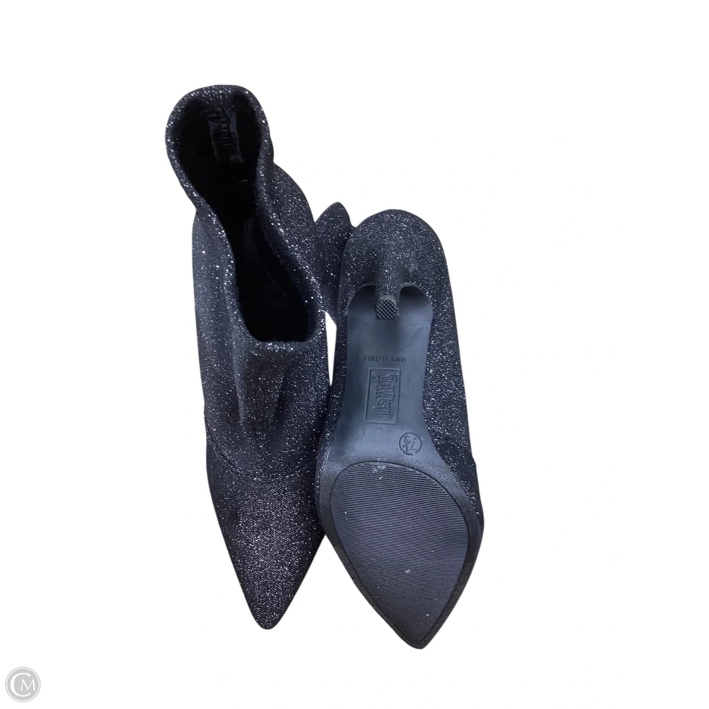 Boots Ankle Heels By Brash In Black, Size: 7.5