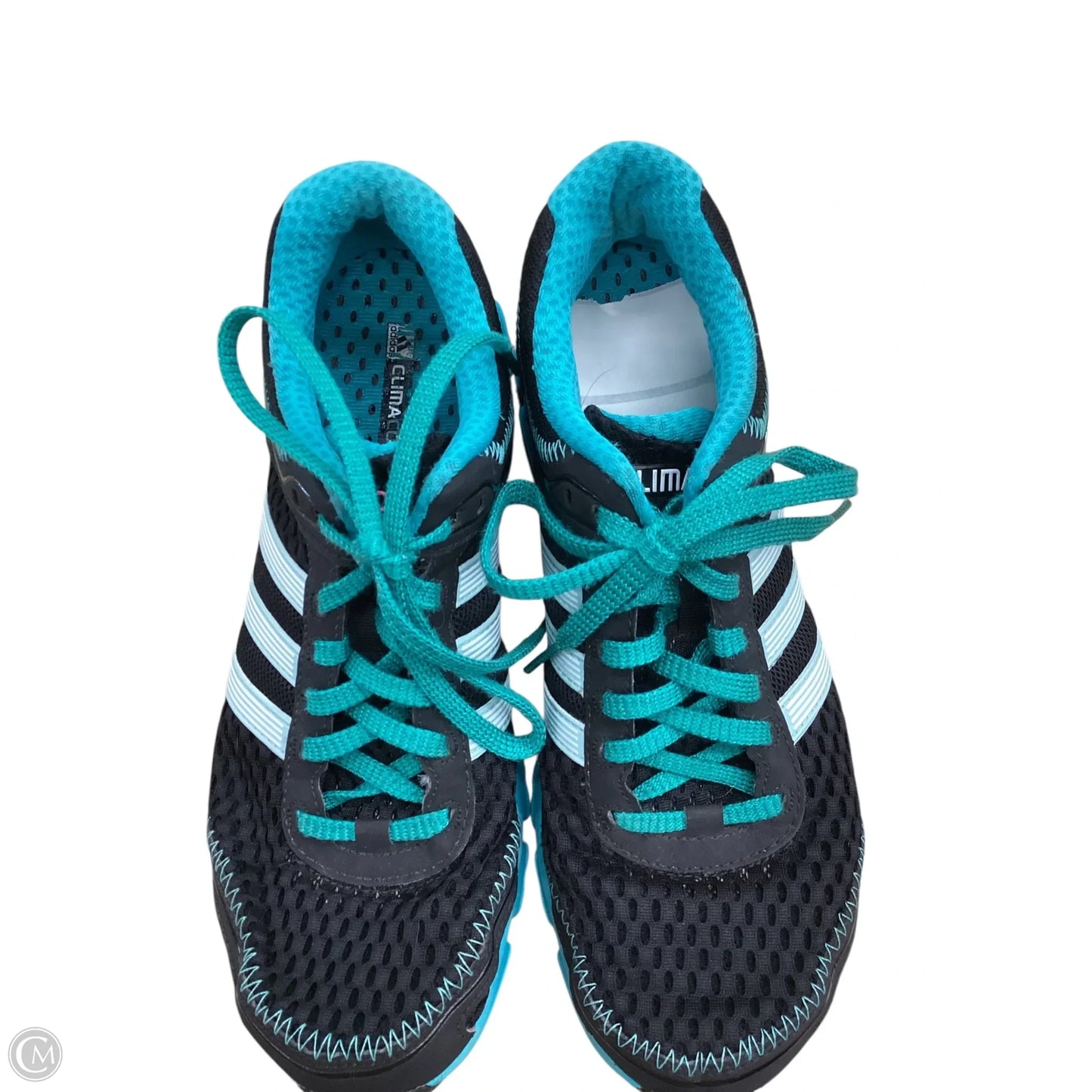 Shoes Athletic By Adidas In Black & Green, Size: 8