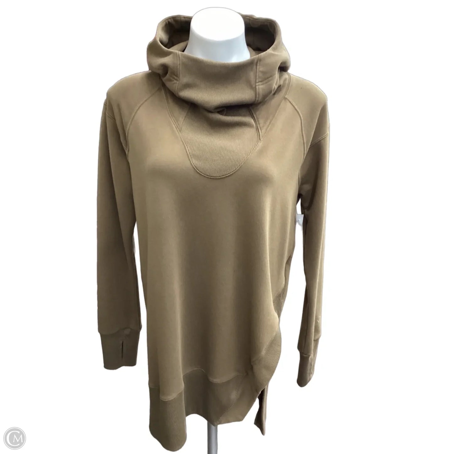 Tunic Long Sleeve By Clothes Mentor In Brown, Size: S