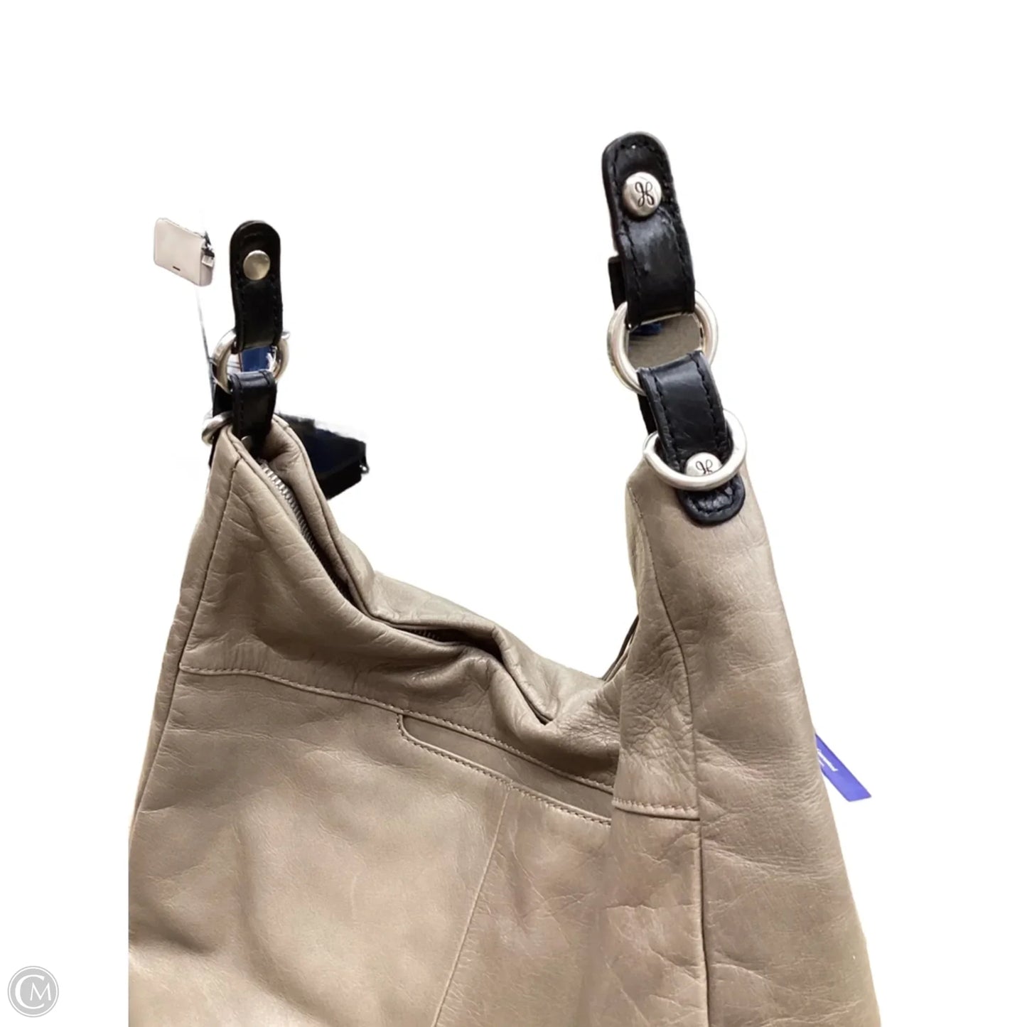 Handbag Leather By Hobo Intl, Size: Medium