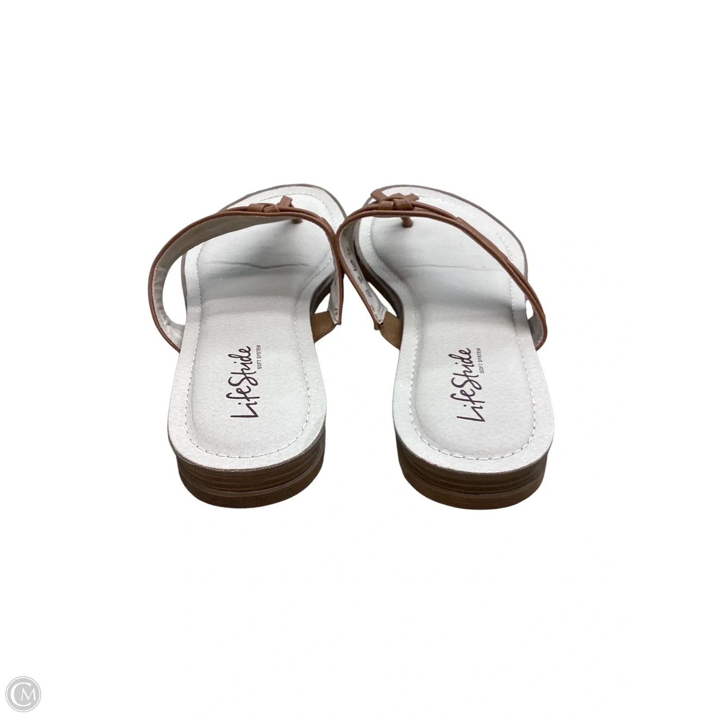 Sandals Flats By Life Stride In Tan, Size: 9