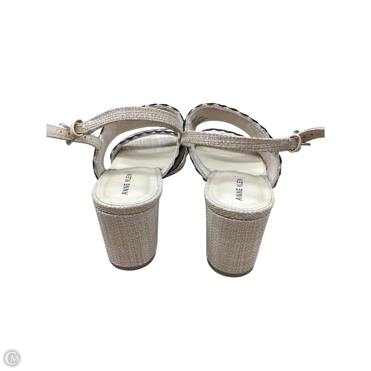 Sandals Heels Block By Anne Klein In Tan, Size: 6.5