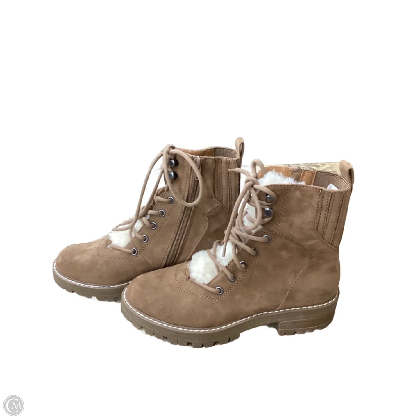 Boots Combat By Universal Thread In Brown, Size: 7.5