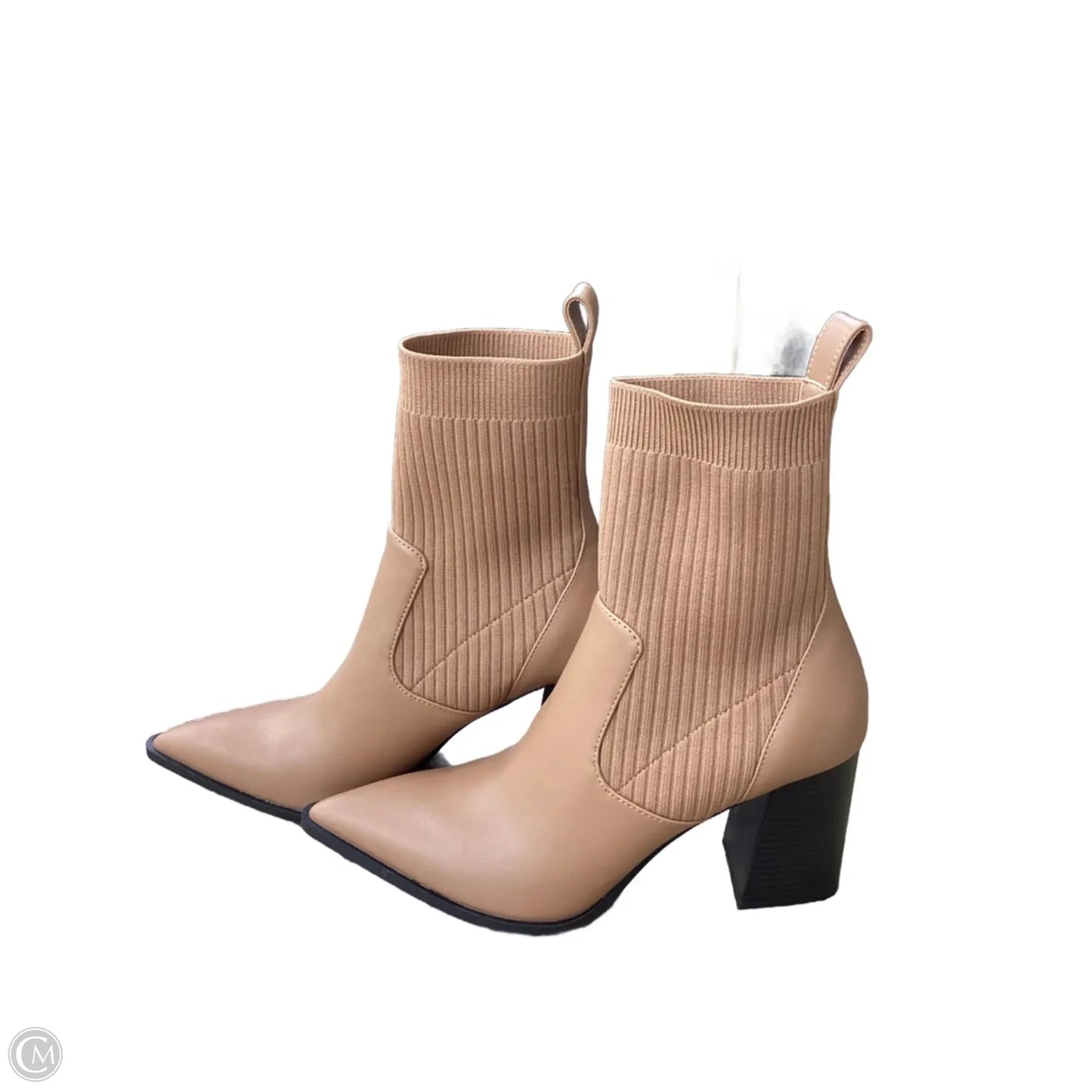 Boots Ankle Heels By Open Edit In Tan, Size: 8