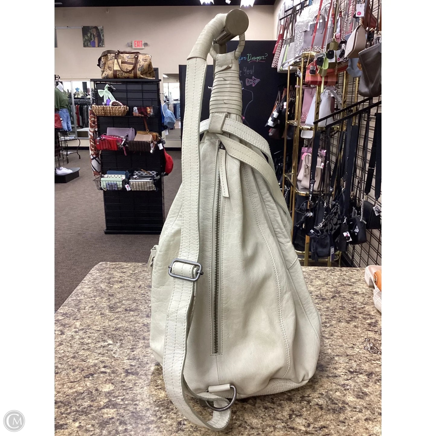 Backpack Leather By Free People, Size: Medium