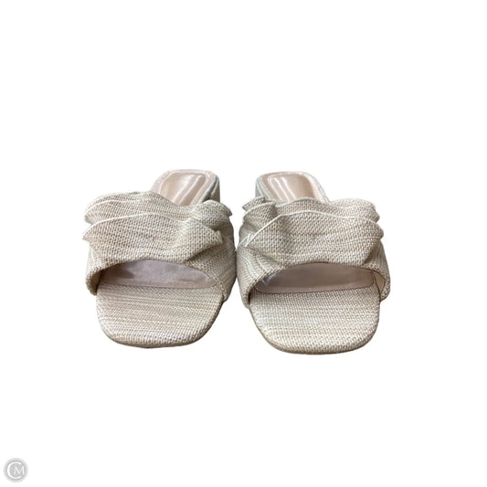 Sandals Heels Block By A New Day In Beige, Size: 10