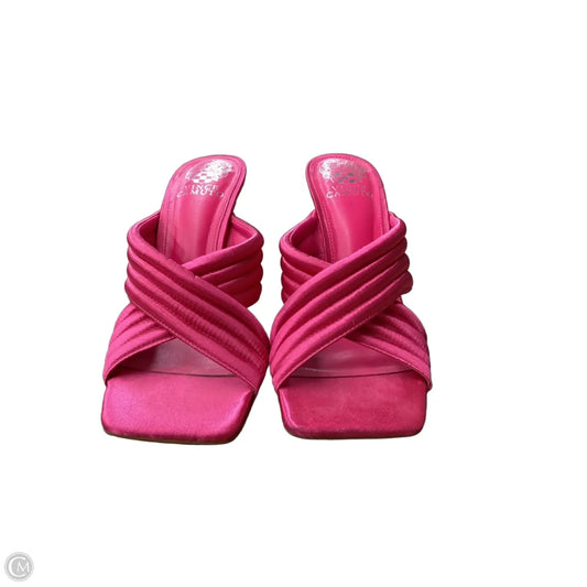 Sandals Heels Stiletto By Vince Camuto In Pink, Size: 8.5