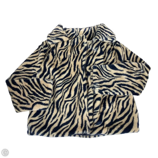 Jacket Faux Fur & Sherpa By Fashion On Earth In Animal Print, Size: M