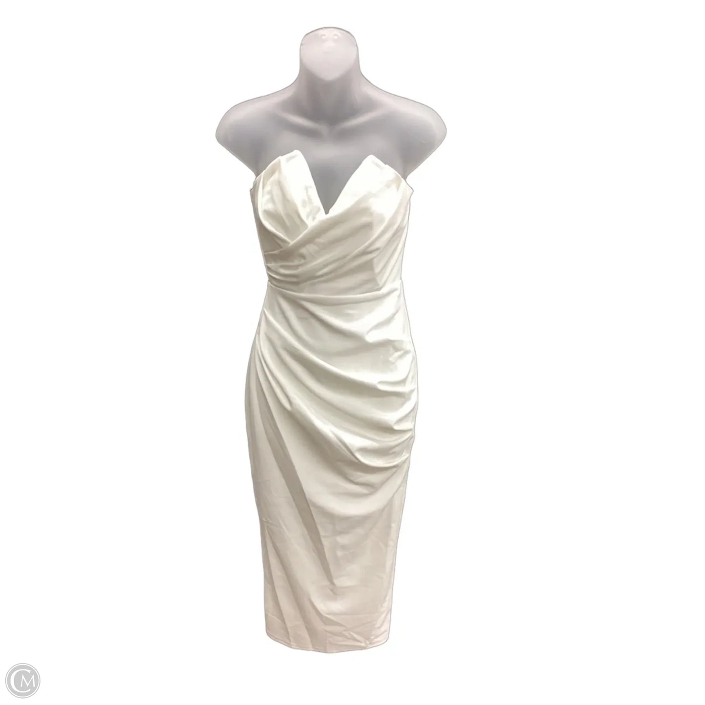 Dress Party Midi By Cmc In Ivory, Size: S