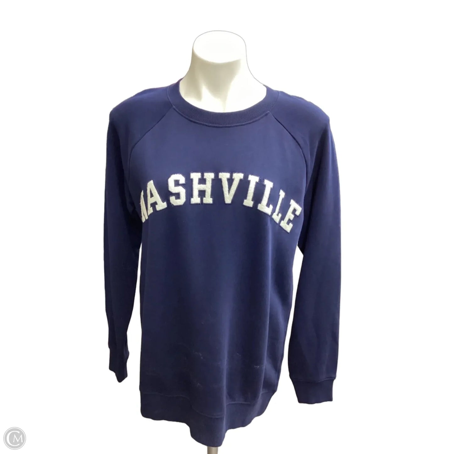 Sweatshirt Crewneck By Crown And Ivy In Navy, Size: M
