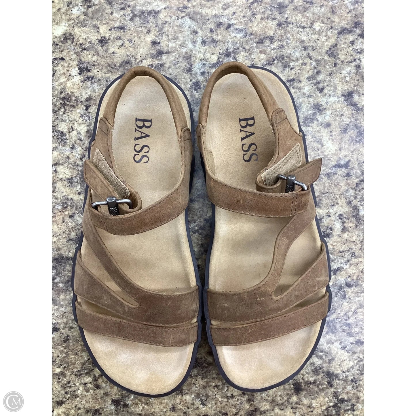 Sandals Flats By Bass In Brown, Size: 5.5