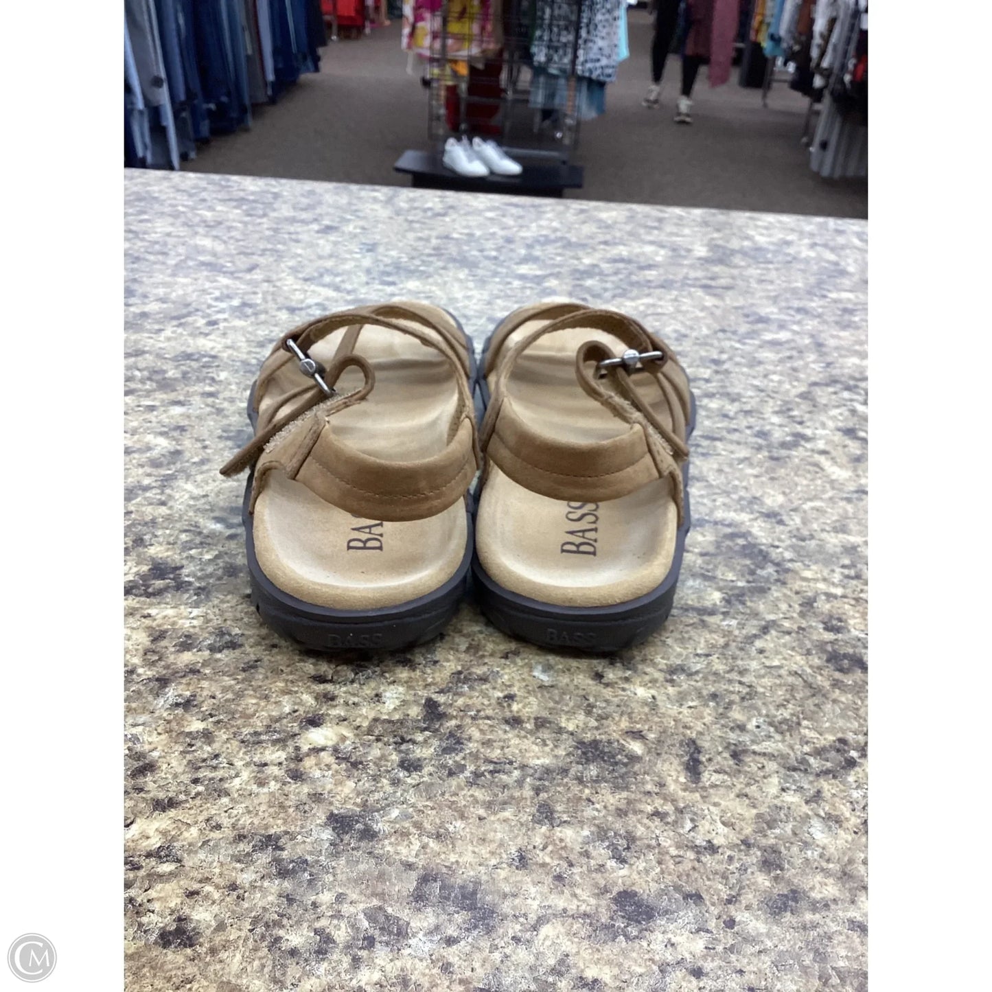 Sandals Flats By Bass In Brown, Size: 5.5