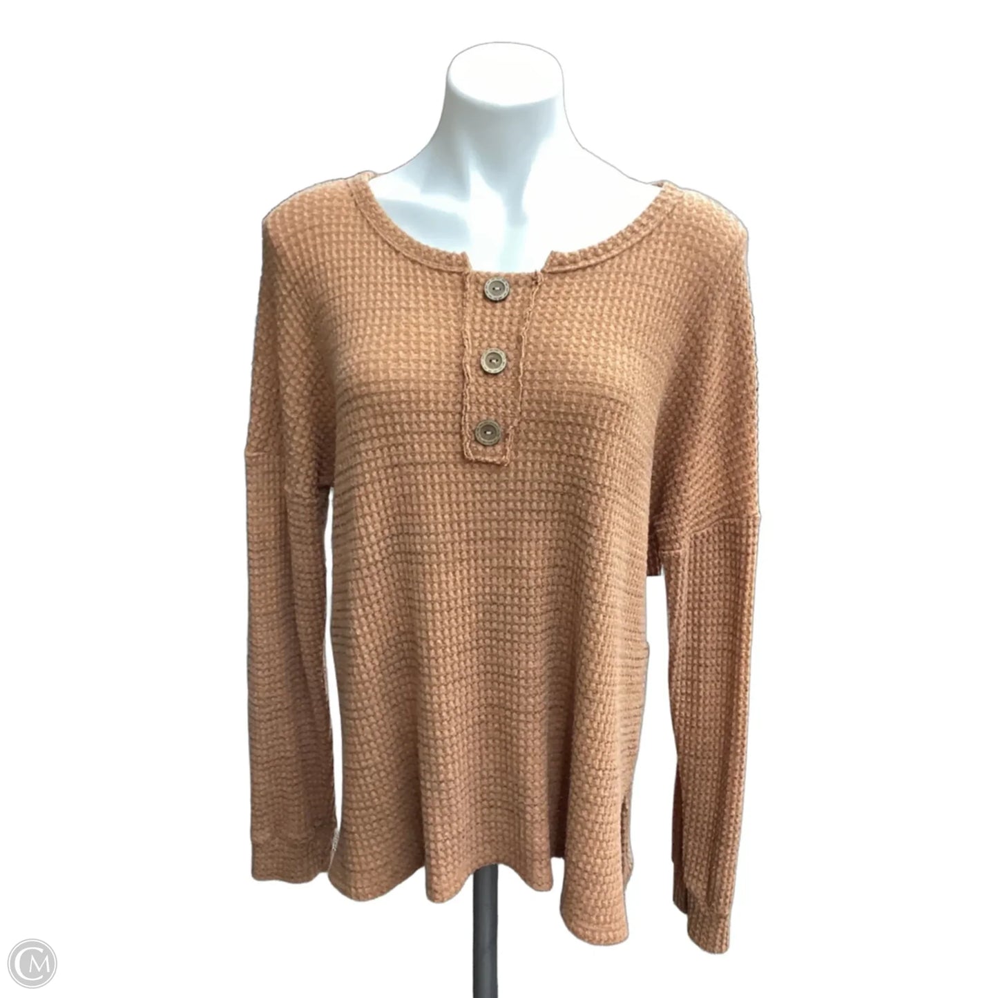 Top Long Sleeve By Jodifl In Orange, Size: S