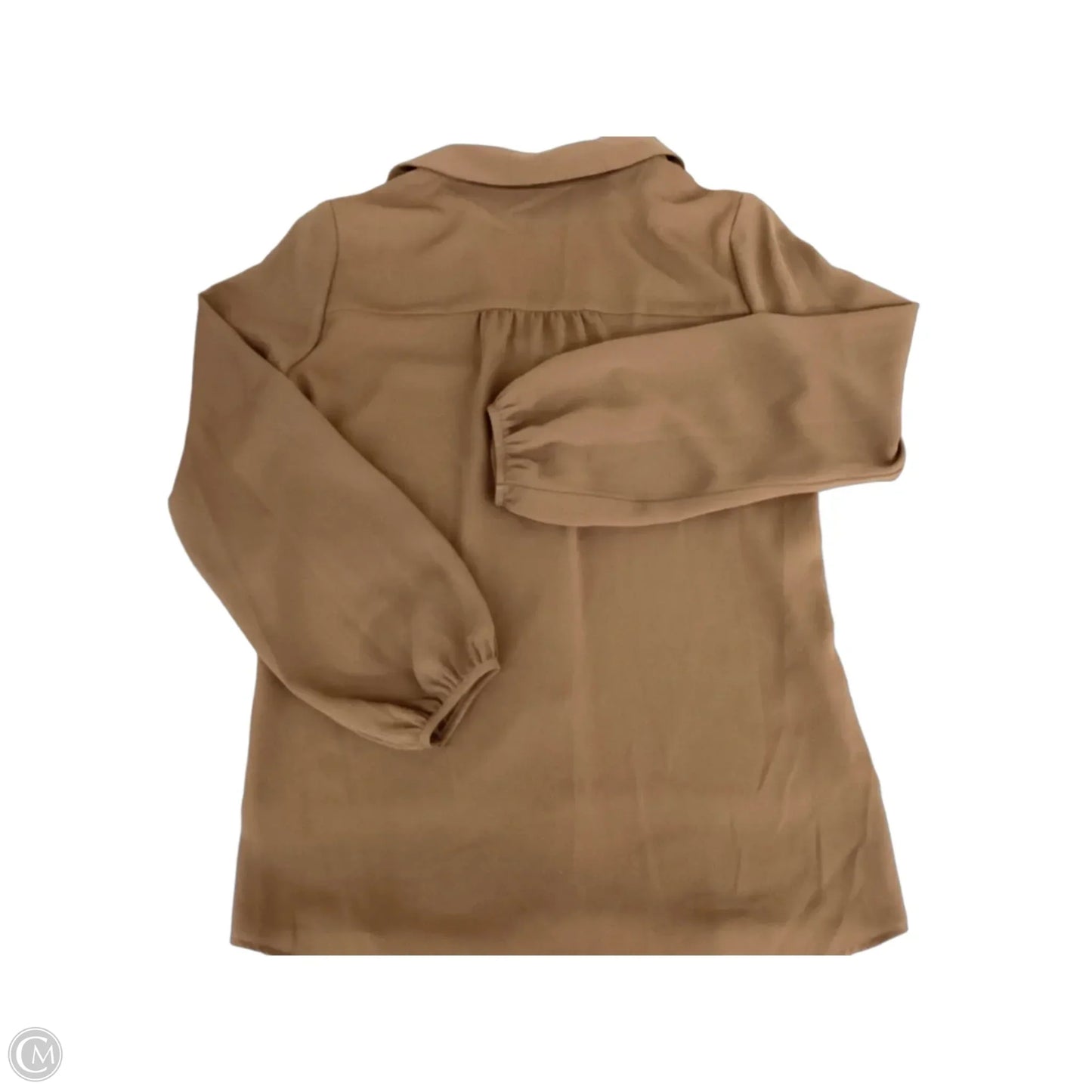 Blouse Long Sleeve By Drew In Brown, Size: Xs