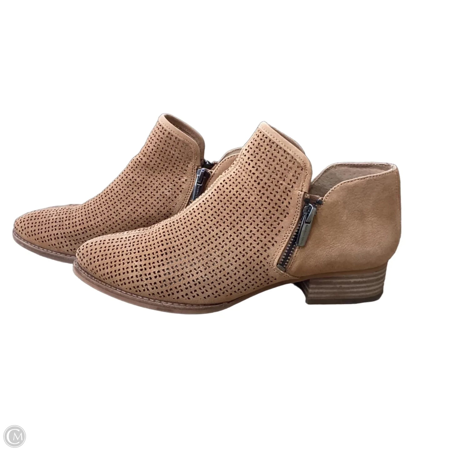Boots Ankle Heels By Vince Camuto In Tan, Size: 9