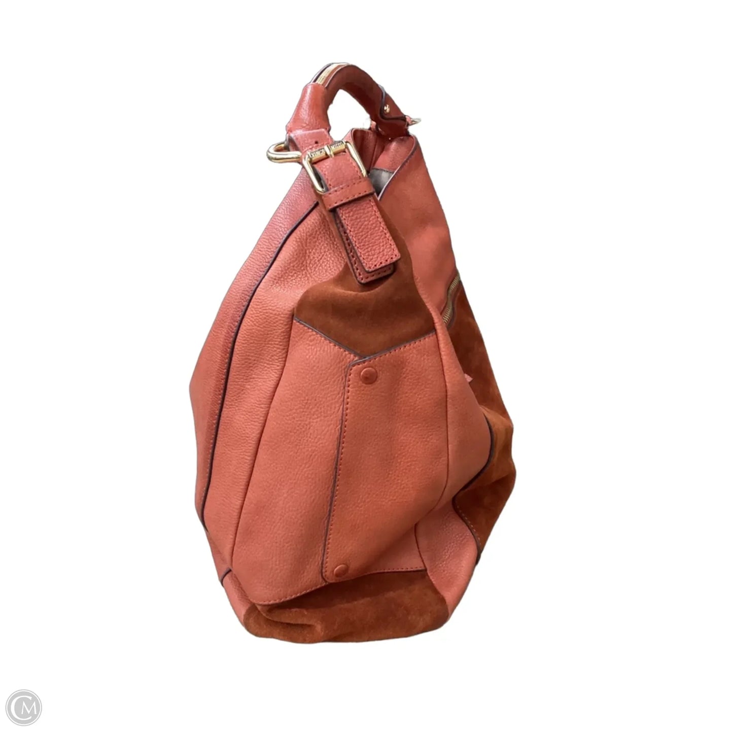 Handbag Leather By Vince Camuto, Size: Large