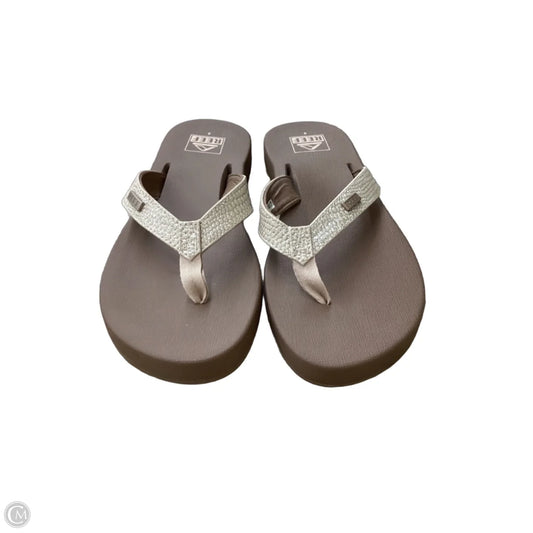 Sandals Flip Flops By Reef In Brown, Size: 8