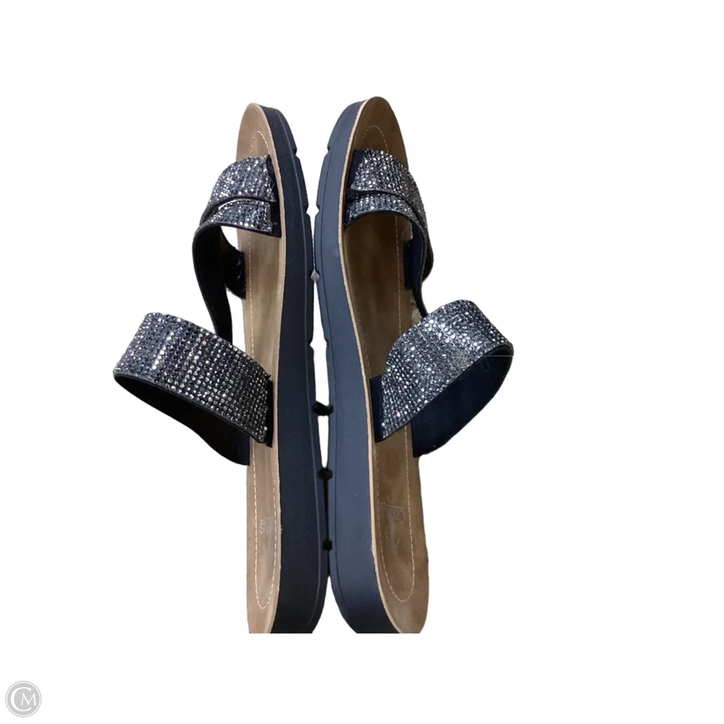 Sandals Flats By Corkys In Grey & Tan, Size: 8