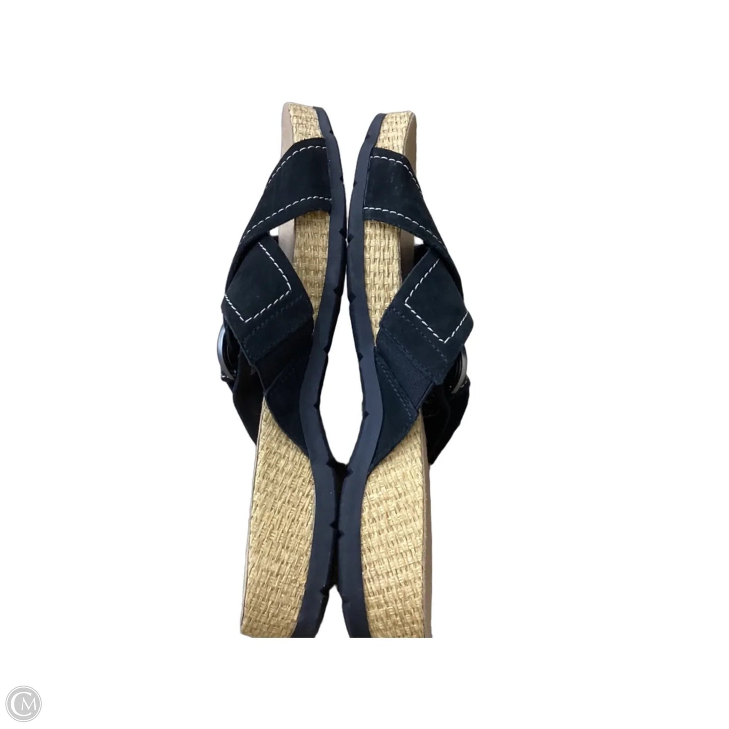 Sandals Flats By Clarks In Black, Size: 8