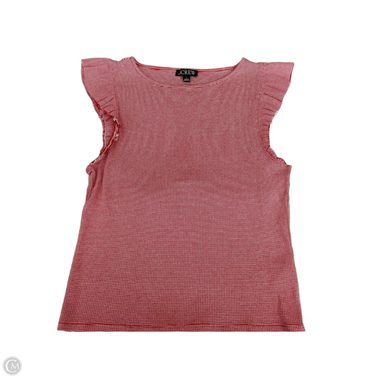 Top Sleeveless By J. Crew In Red, Size: L