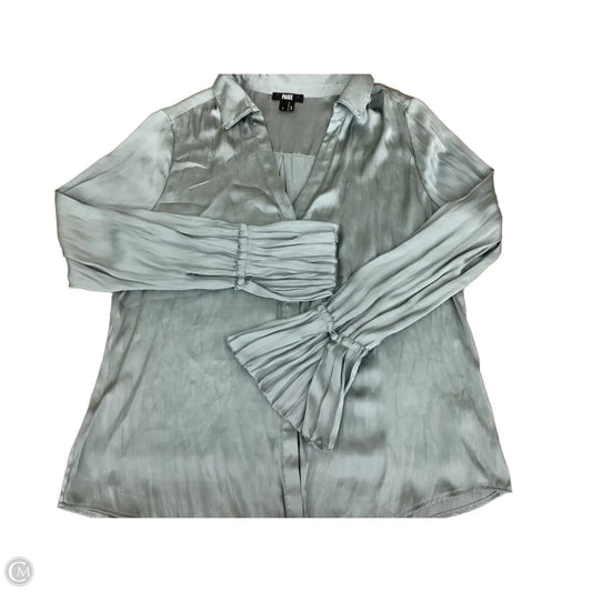 Blouse Long Sleeve By Paige In Green, Size: L