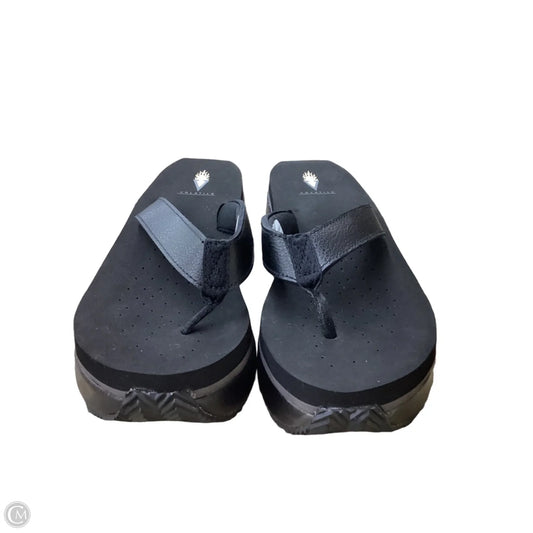 Sandals Heels Platform By Volatile In Black, Size: 9