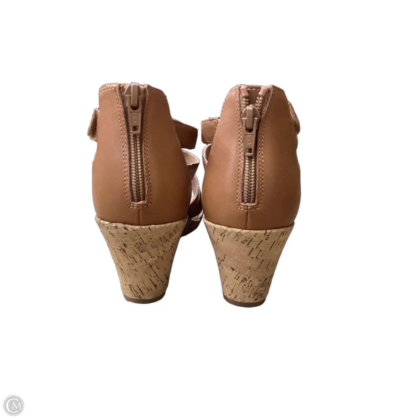 Sandals Heels Wedge By Rockport In Tan, Size: 9