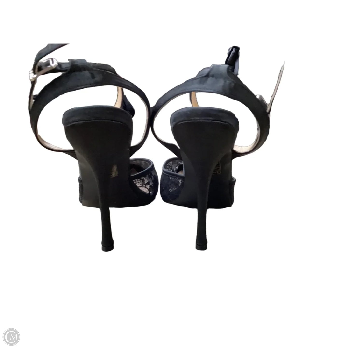 Shoes Heels Stiletto By Pretty Little Thing In Black, Size: 8