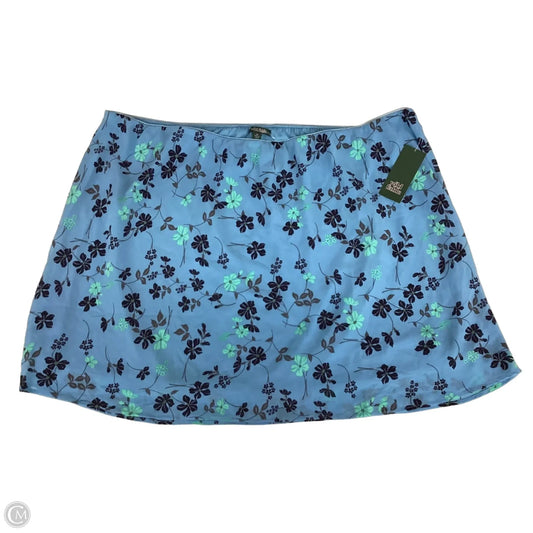 Skirt Mini & Short By Wild Fable In Blue, Size: 3x