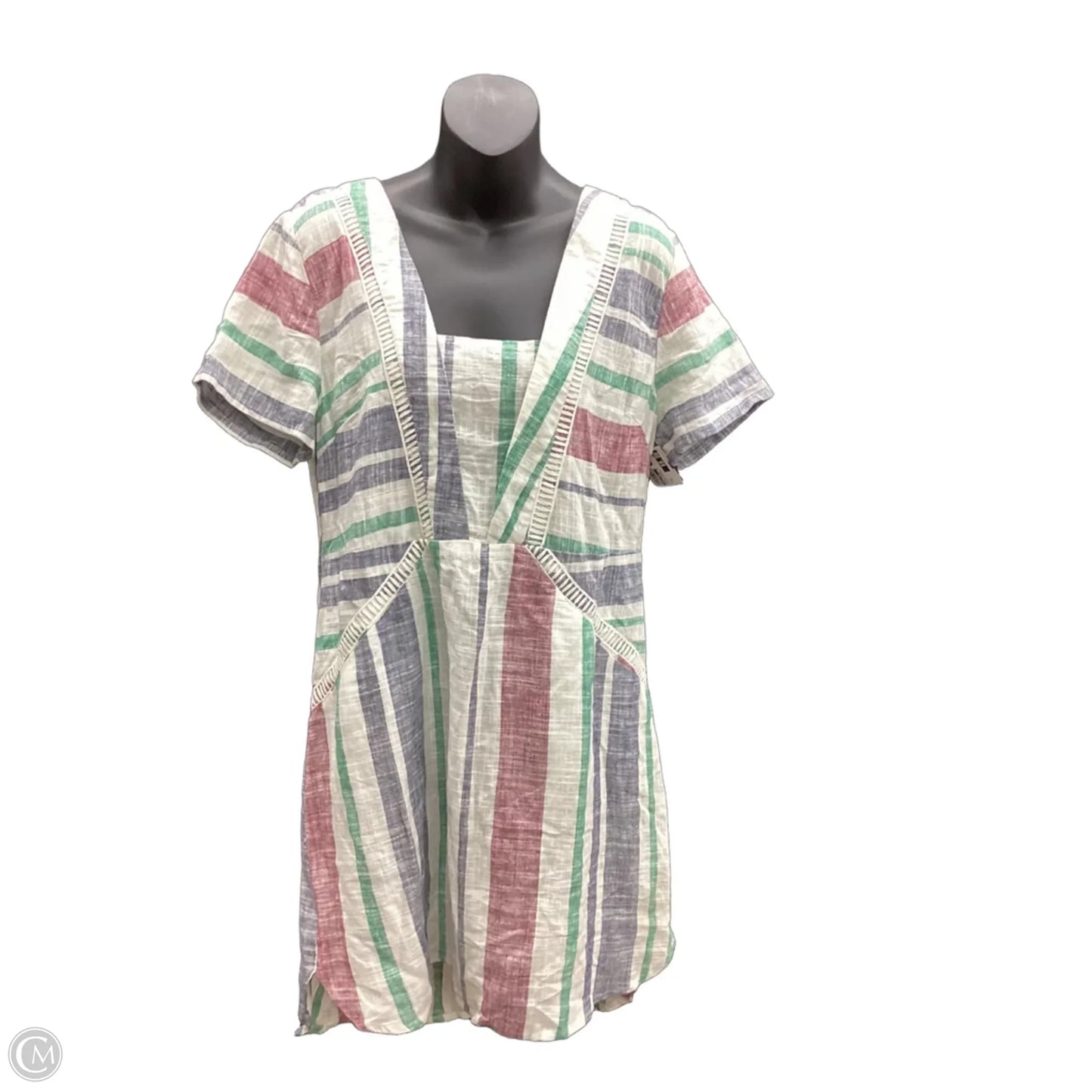 Dress Casual Short By Just Fab In Striped Pattern, Size: M