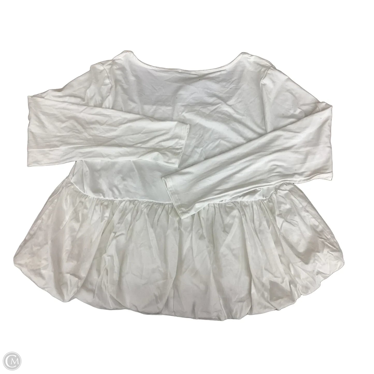 Top Long Sleeve By Wild Fable In White, Size: 2x