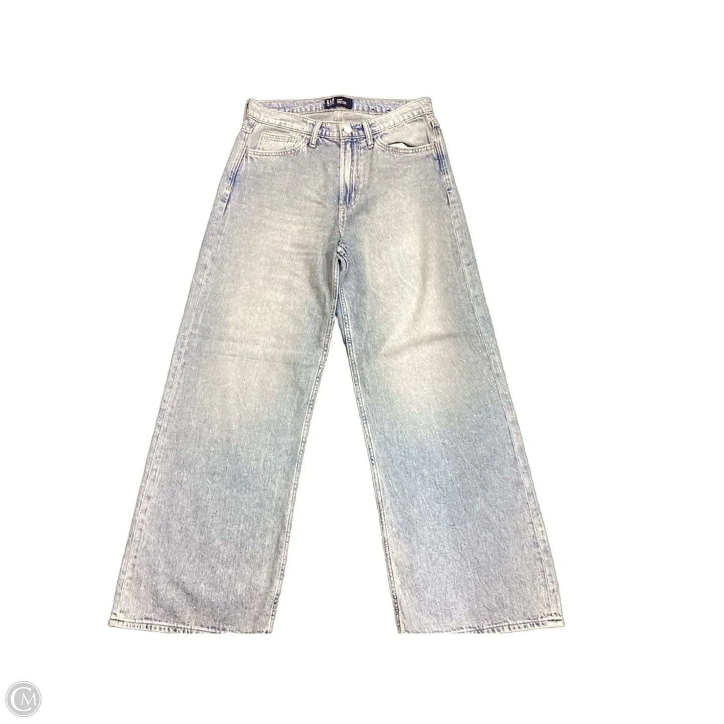 Jeans Wide Leg By Gap In Blue Denim, Size: 6