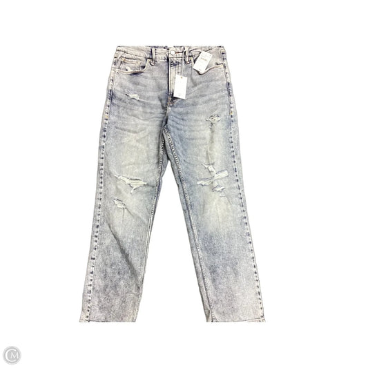 Jeans Straight By Good American In Blue Denim, Size: 10