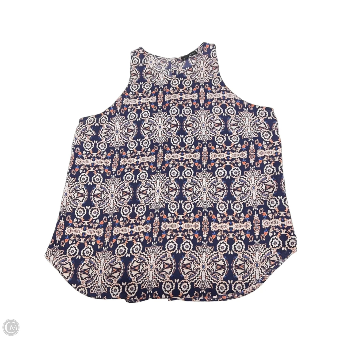 Blouse Sleeveless By Willi Smith In Blue, Size: L