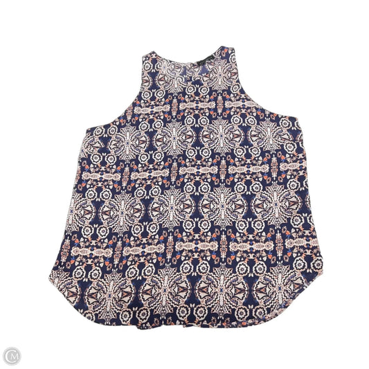 Blouse Sleeveless By Willi Smith In Blue, Size: L