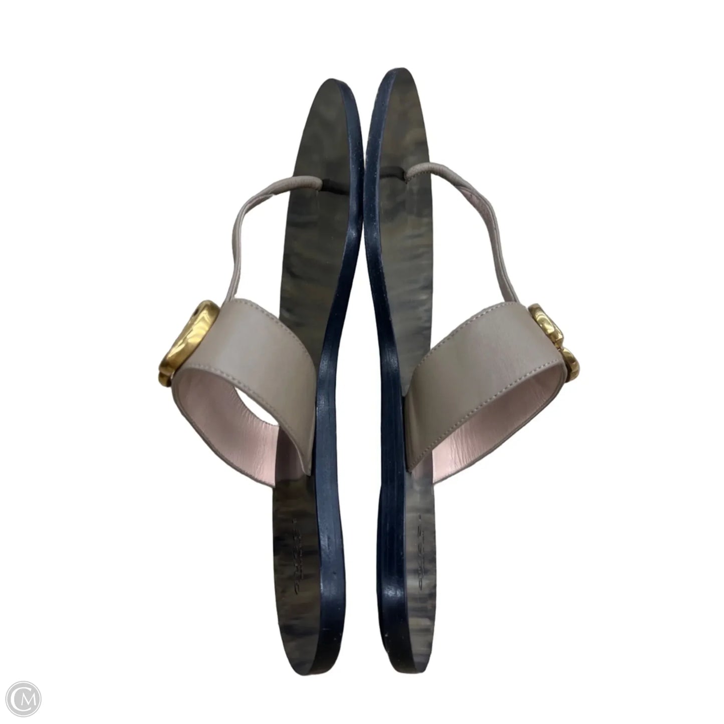 Sandals Luxury Designer By Gucci In Beige, Size: 8.5