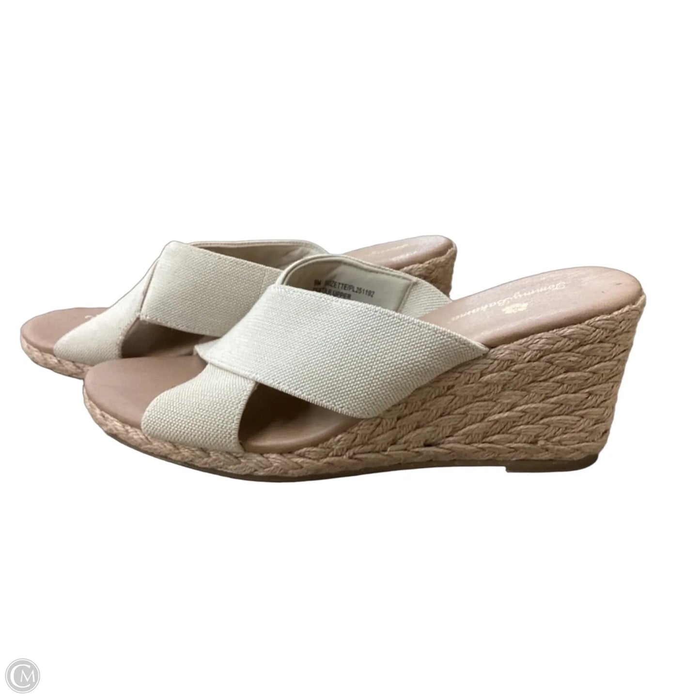 Sandals Heels Wedge By Tommy Bahama In Beige, Size: 9