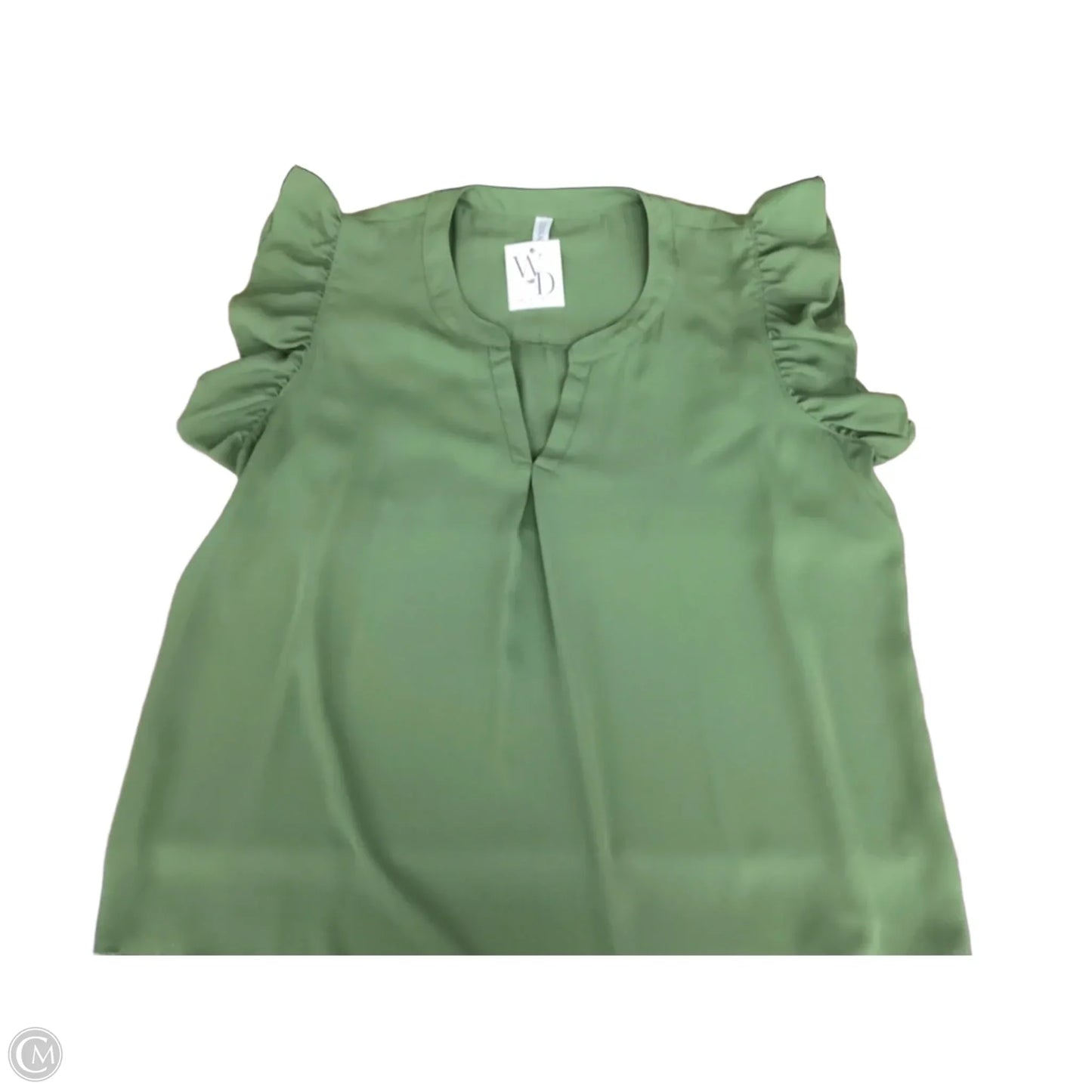 Top Sleeveless By Zenana In Green, Size: 2x