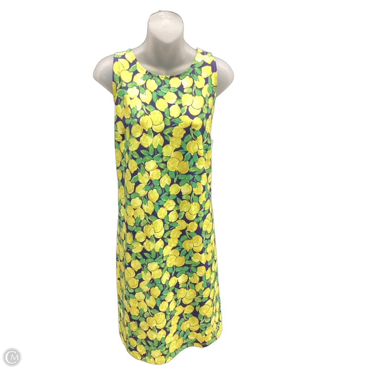 Dress Casual Short By Talbots In Blue & Yellow, Size: L
