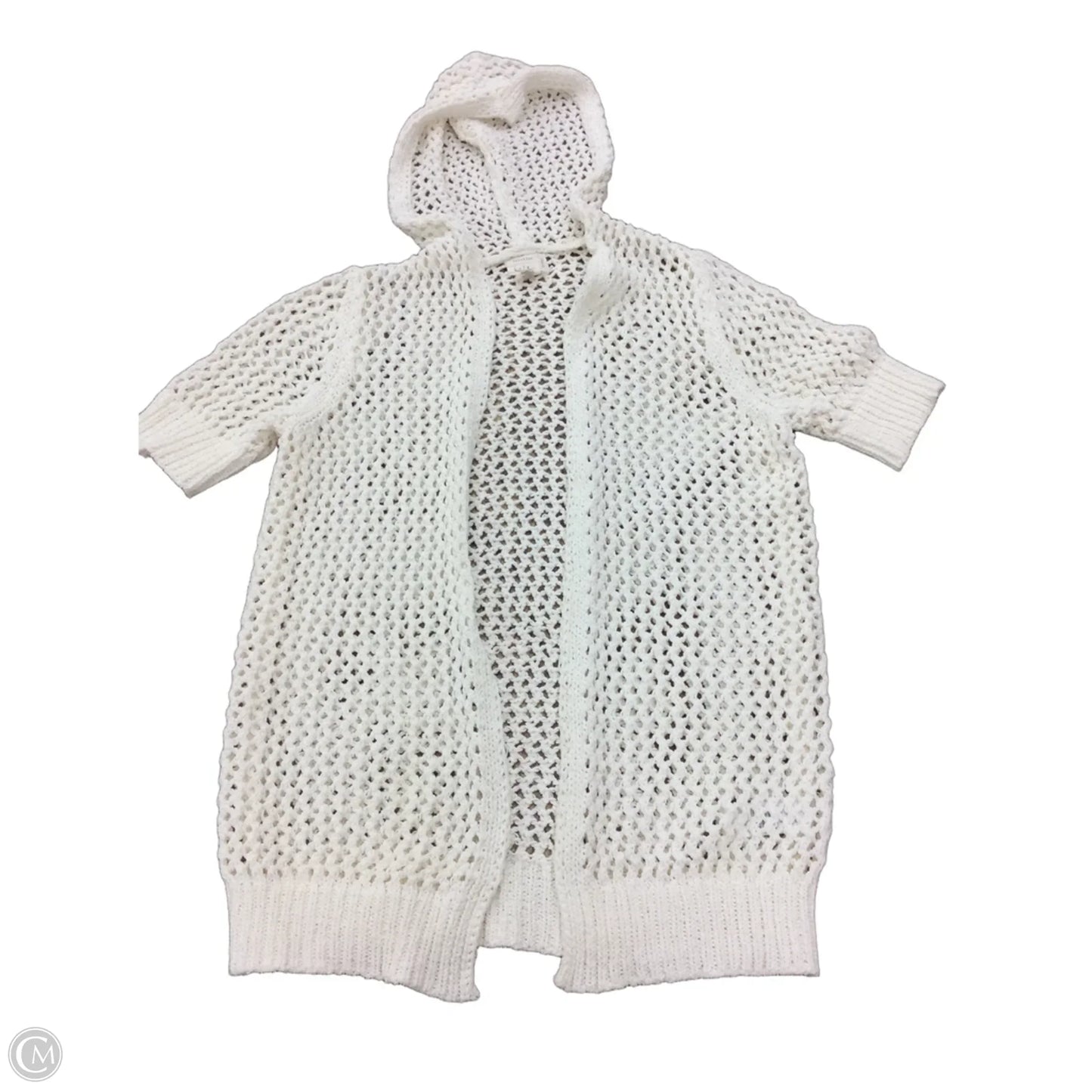 Sweater Cardigan By Nicole Miller In Ivory, Size: Xs
