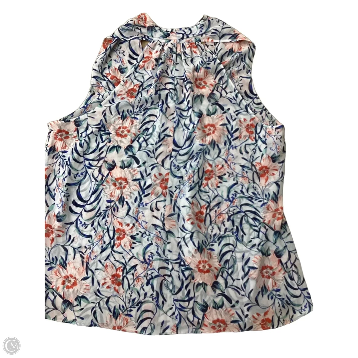 Blouse Sleeveless By Cabi In Floral Print, Size: Xl