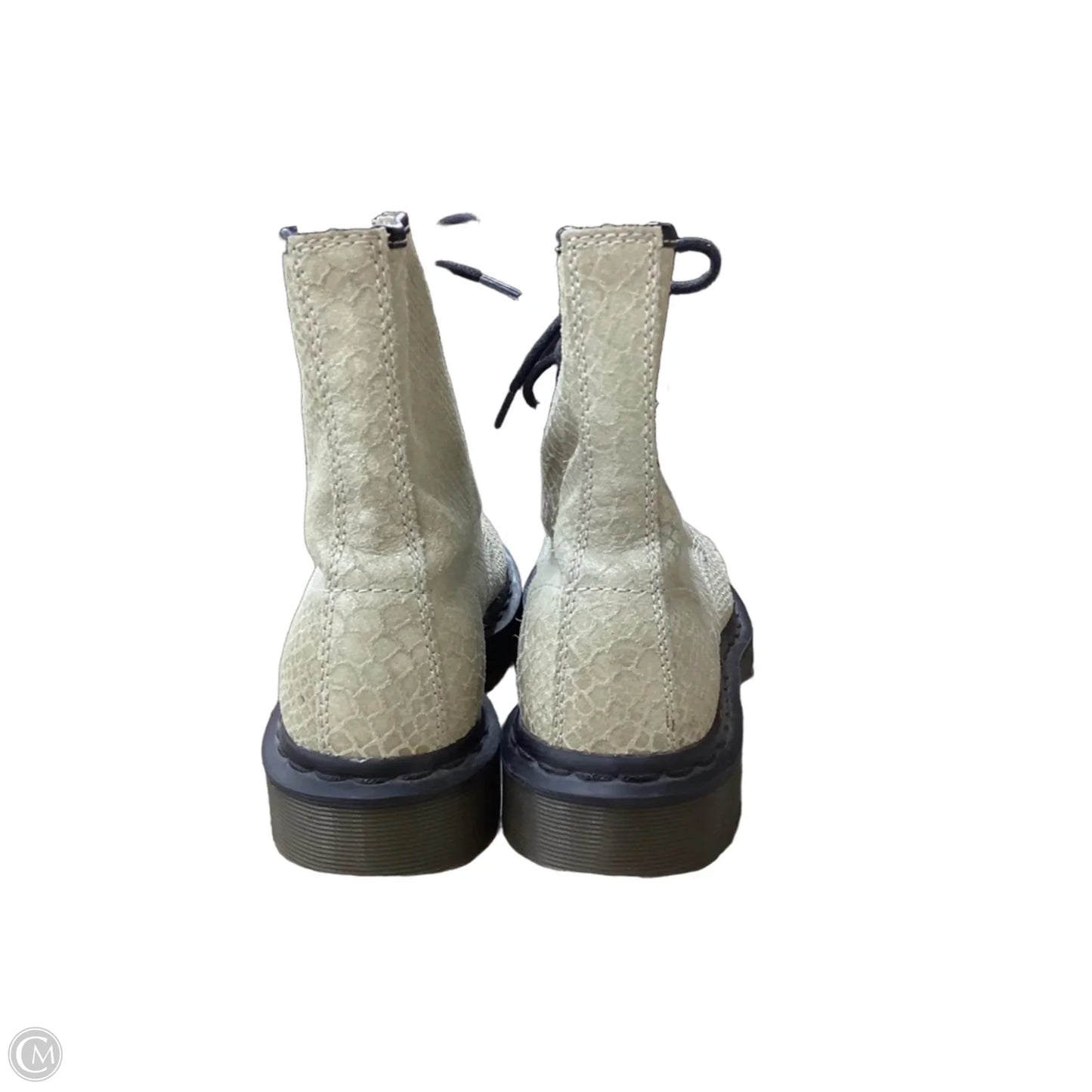 Boots Combat By Dr Martens In Snakeskin Print, Size: 8