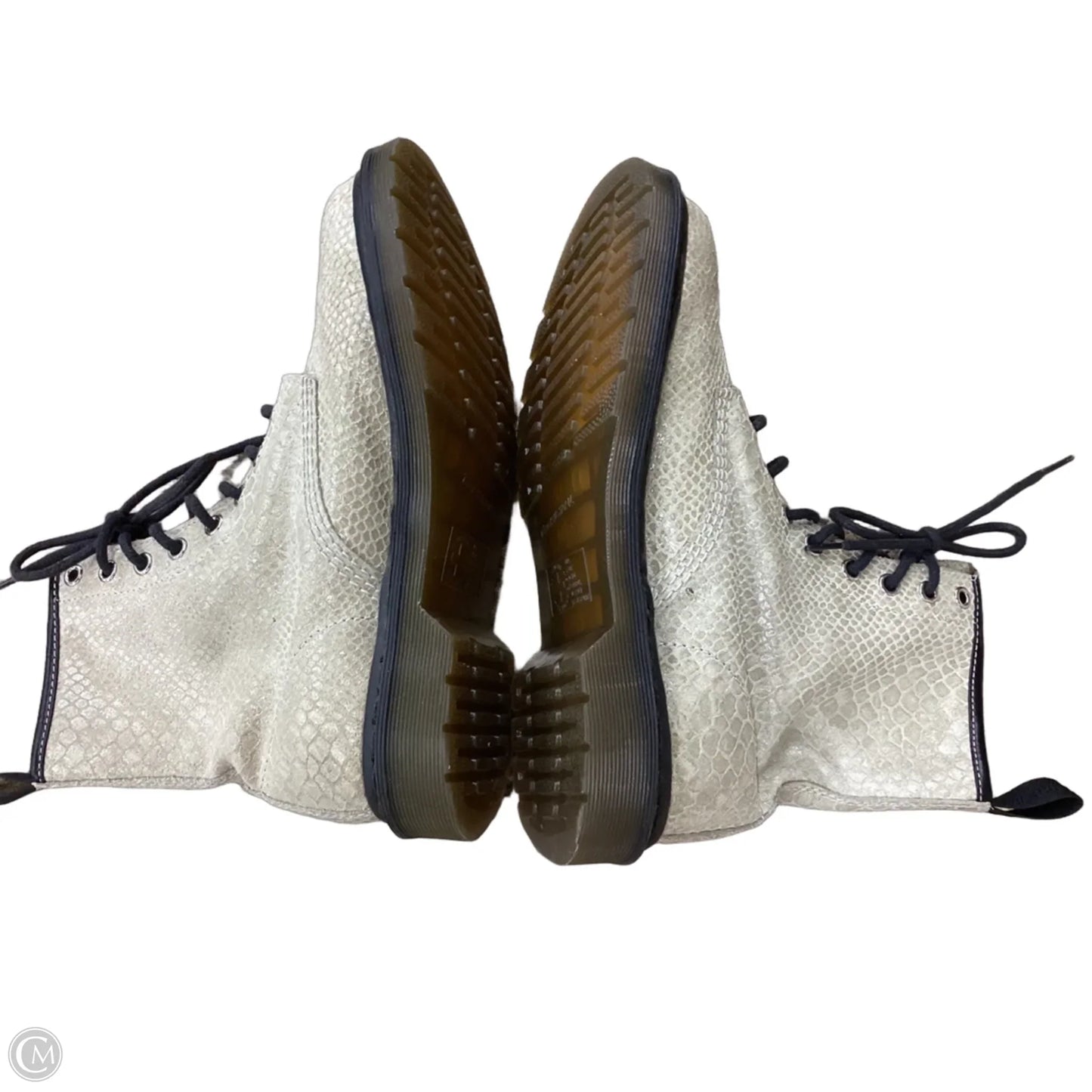 Boots Combat By Dr Martens In Snakeskin Print, Size: 8