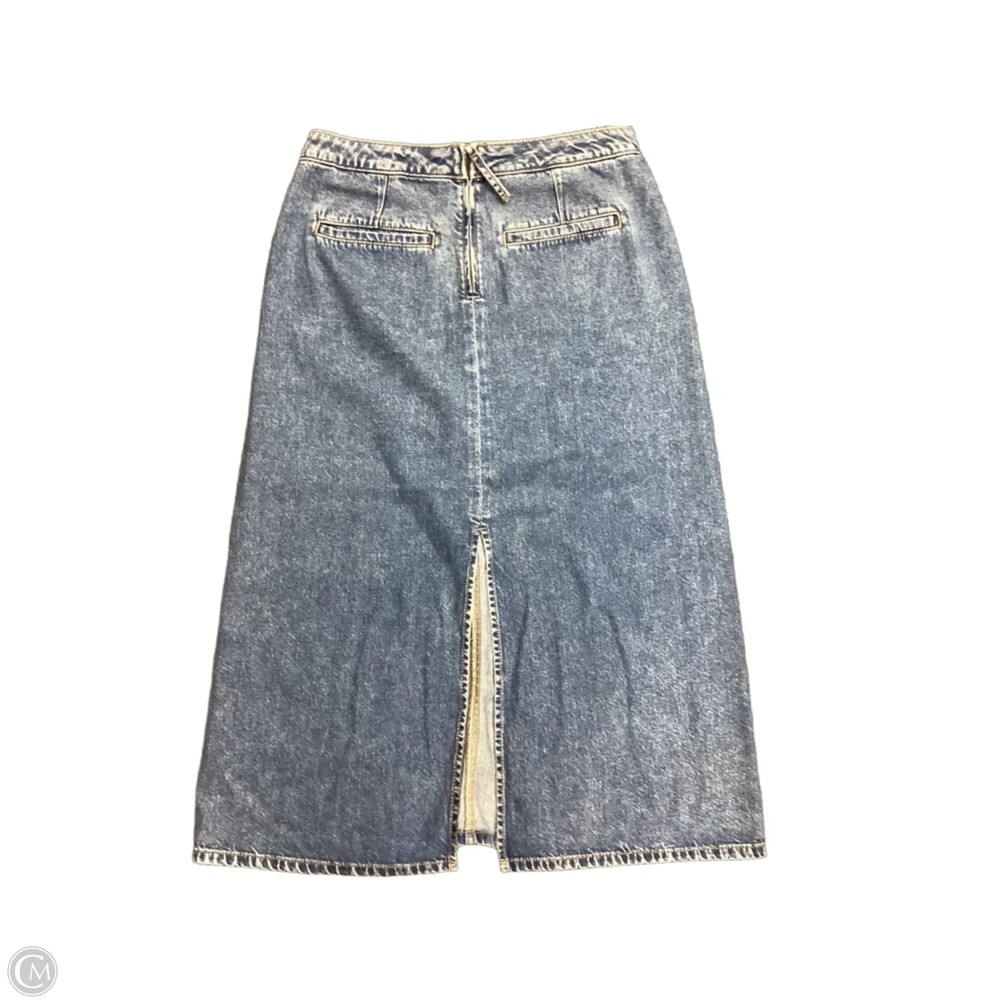 Skirt Midi By Loft In Blue Denim, Size: 6