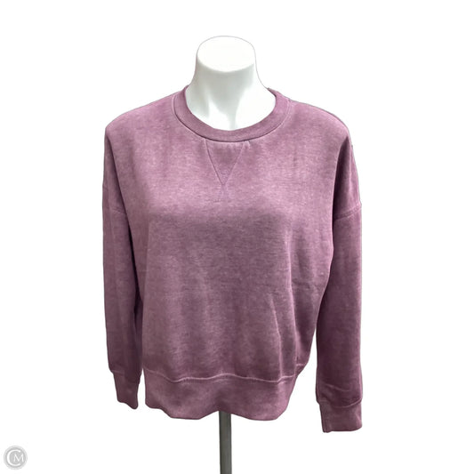 Athletic Sweatshirt Crewneck By Mono B In Purple, Size: M