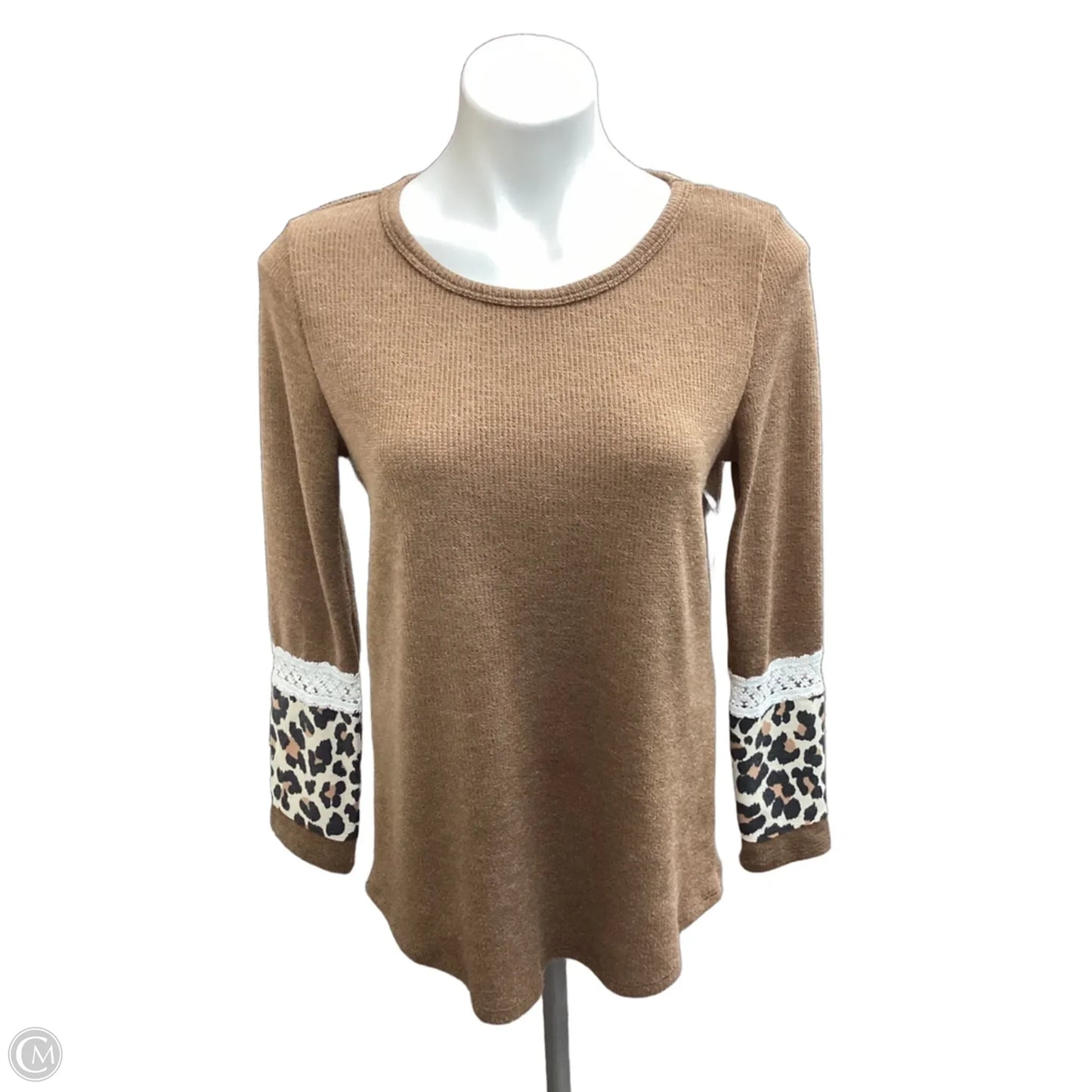 Top Long Sleeve By Lovely Melody In Bronze, Size: S