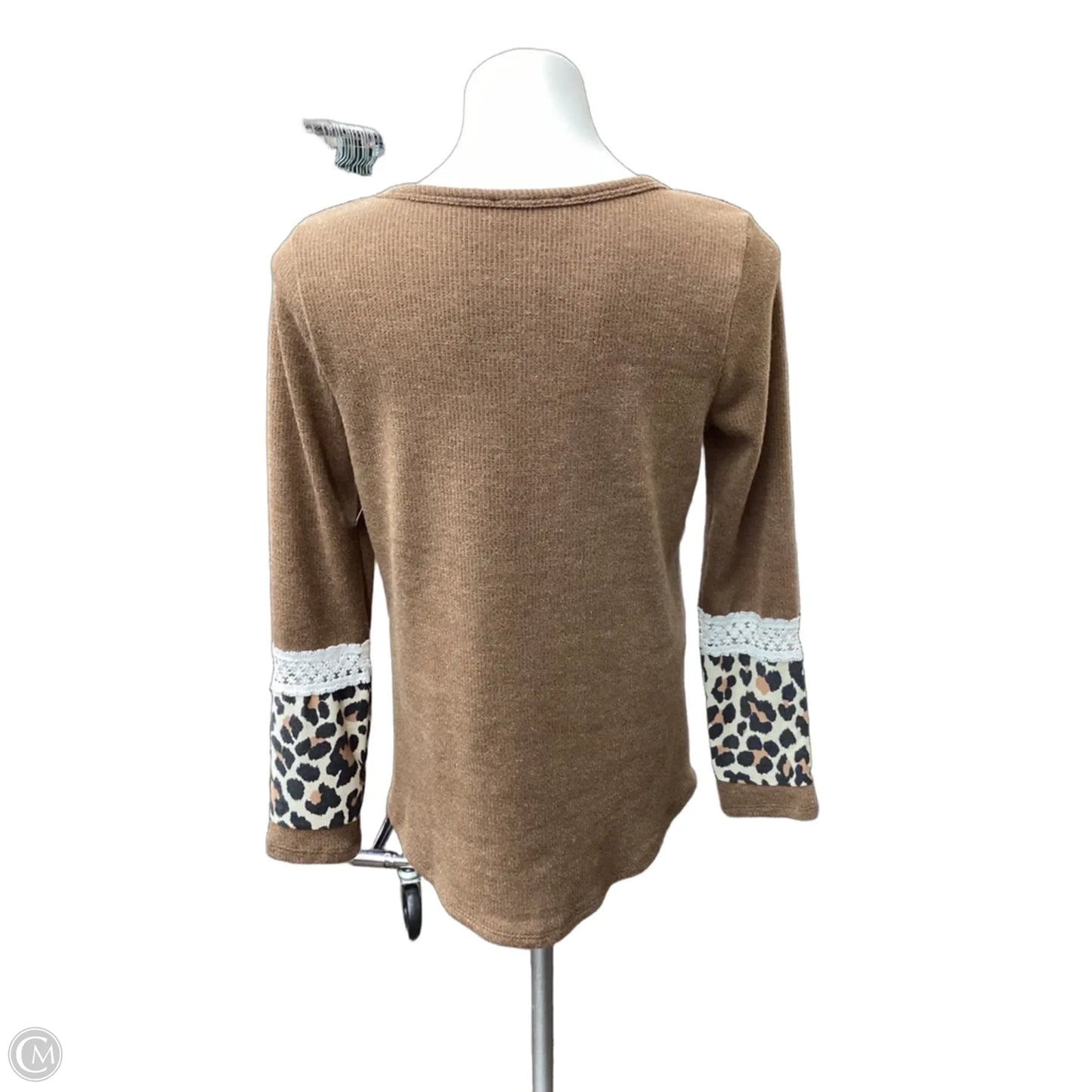 Top Long Sleeve By Lovely Melody In Bronze, Size: S