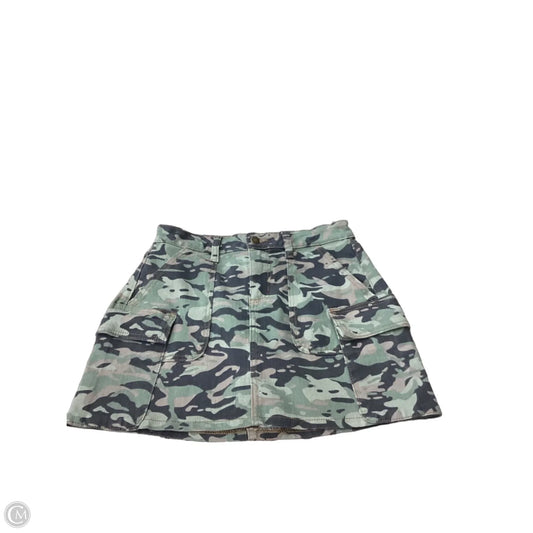 Skirt Mini & Short By Just Usa In Camouflage Print, Size: S