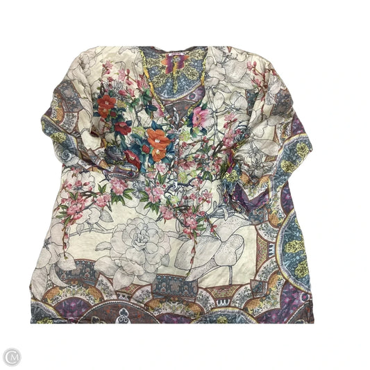Top Long Sleeve By Johnny Was In Floral Print, Size: 2x