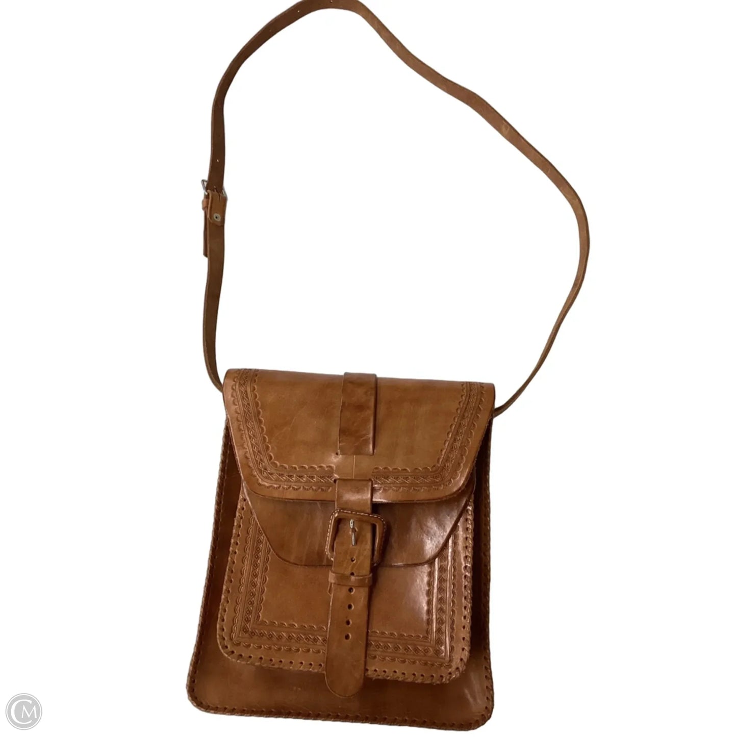 Crossbody Leather By Clothes Mentor, Size: Medium